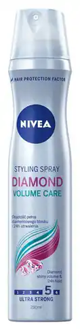 ⁨Nivea Hair Care Styling Hairspray Diamond Volume Care ultra strong 250ml⁩ at Wasserman.eu