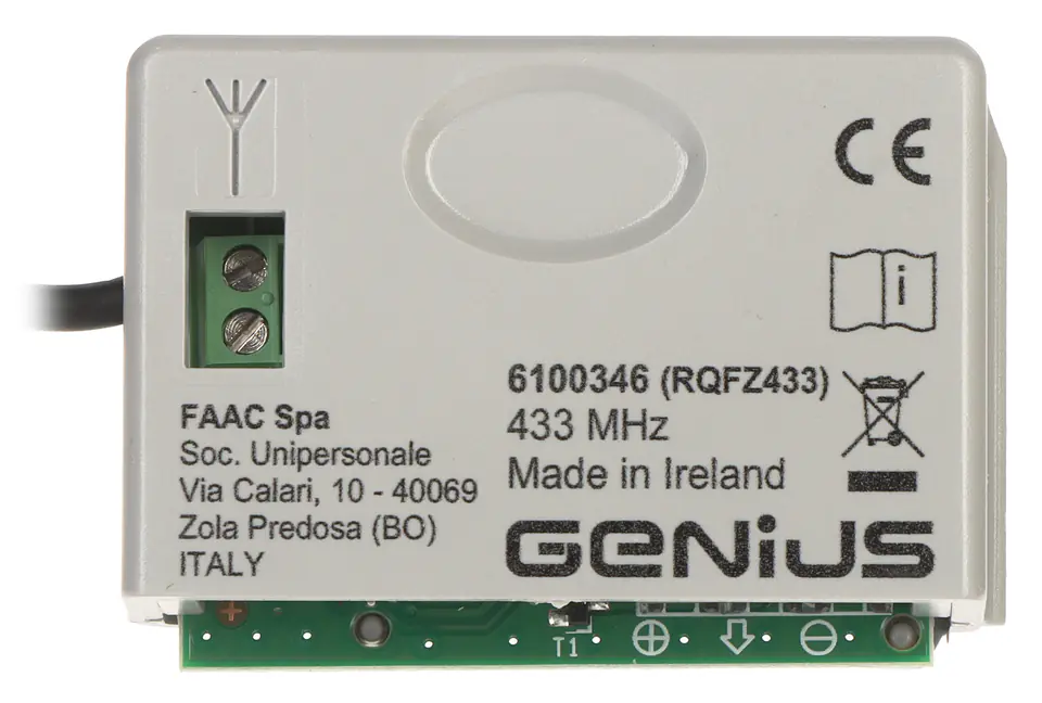 ⁨MODUŁ RADIOWY DO BRAM GENIUS-XF433 FAAC⁩ w sklepie Wasserman.eu