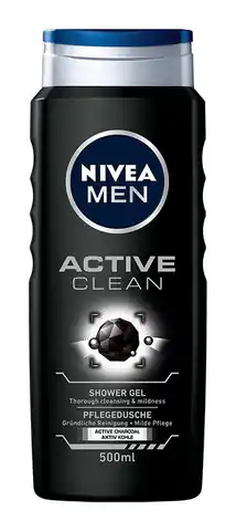 ⁨Nivea Men Shower Gel Active Clean 500ml⁩ at Wasserman.eu