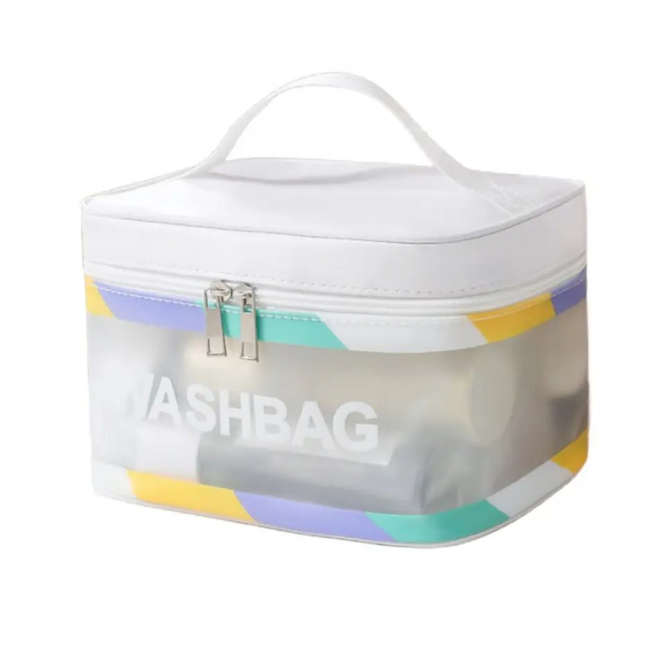 ⁨Kosmetyczka rozkładana WASHBAG kuferek krem KS75⁩ w sklepie Wasserman.eu