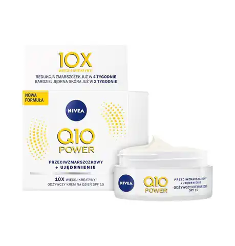 ⁨Nivea Q10 Power Anti-wrinkle Cream + Firming SPF 15 per Day 50ml⁩ at Wasserman.eu