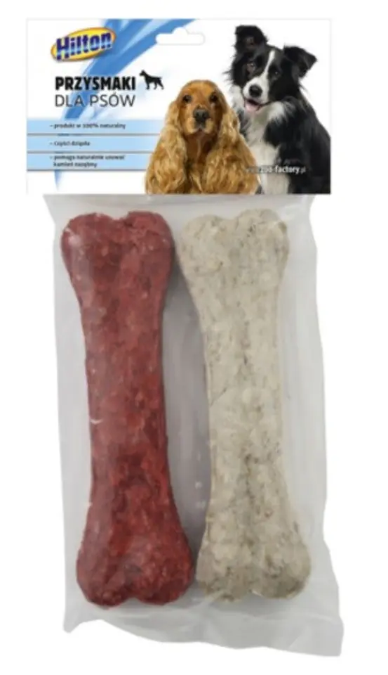 ⁨HILTON Bone - dog chew - 2 x 11 cm⁩ at Wasserman.eu