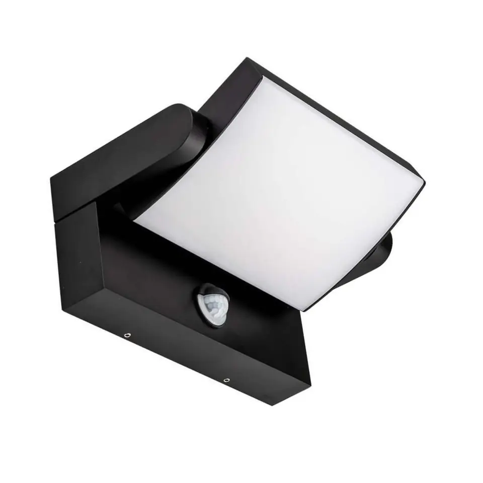 ⁨Projector Façade Luminaire V-TAC 17W LED Motion Sensor Black IP65 VT-11020-120-B 4000K 2520lm⁩ at Wasserman.eu