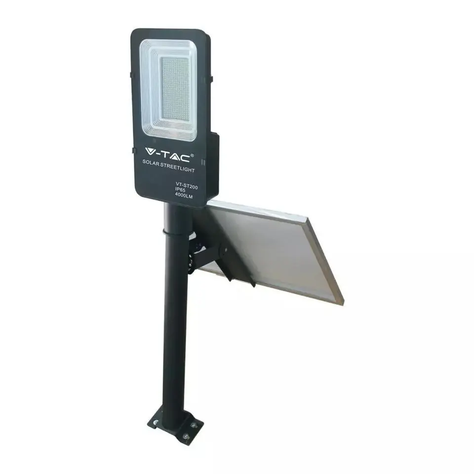 ⁨Oprawa Uliczna Solarna V-TAC 50W LED IP65 VT-ST200 6000K 4000lm⁩ w sklepie Wasserman.eu