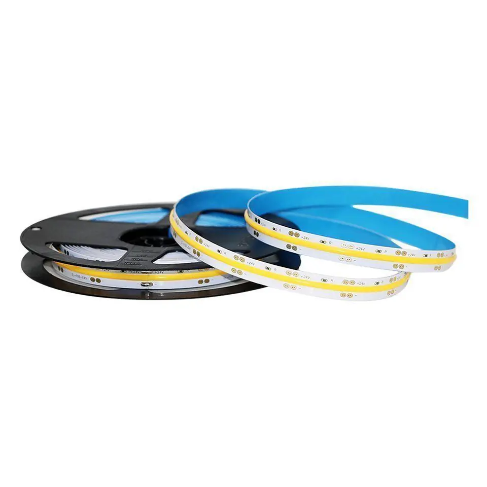 ⁨LED strip V-TAC VT-COB 512 pointless 512LED COB 24V CRI90+ 12W/m 4000K 1000lm (SKU 2650)⁩ at Wasserman.eu