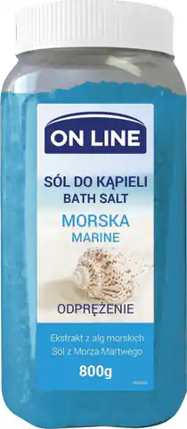⁨On Line Odprężająca Sól do kąpieli Morska 800g⁩ w sklepie Wasserman.eu