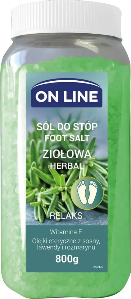 ⁨On Line Herbal Foot Salt - Relaxation 800g⁩ at Wasserman.eu