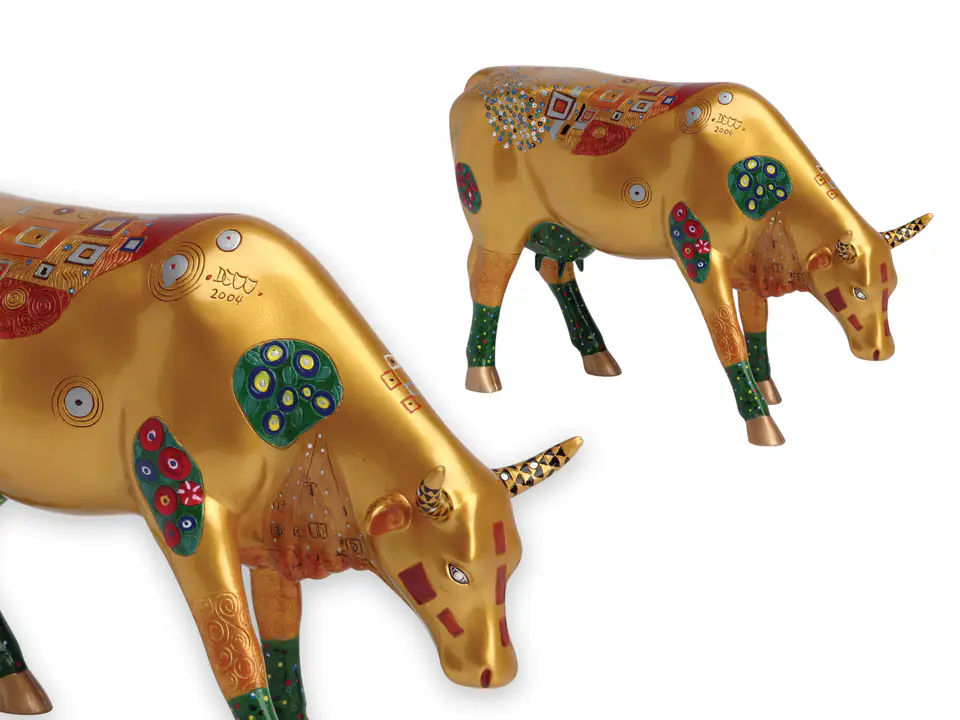 CowParade Manchester 2004, Klimt Kow, autor: Annabel Church-Smith. w sklepie Wasserman.eu