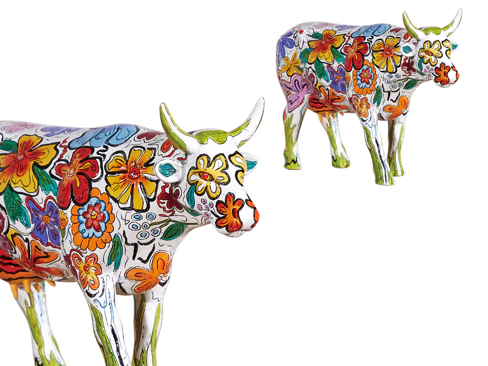 ⁨CowParade Fortaleza 2018, Vaca Floral, autor: Sandra Montenegro⁩ w sklepie Wasserman.eu