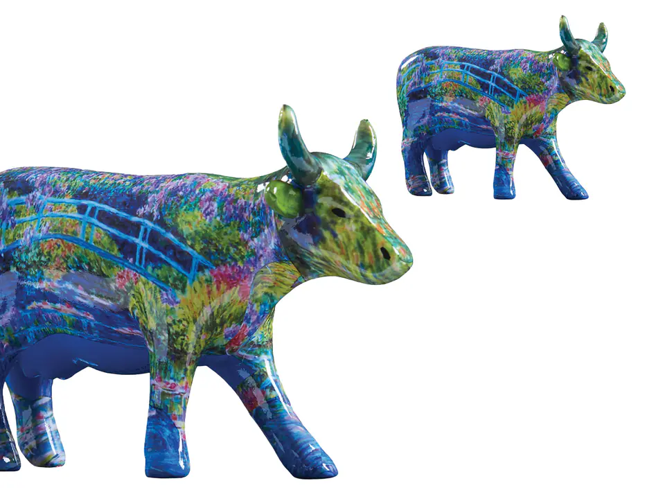 ⁨CowParade Private Collection 2022,  Giverny, autor: Henric Kihlstrom.⁩ w sklepie Wasserman.eu