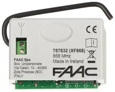 ⁨FAAC XF 868 MHz radio module⁩ at Wasserman.eu