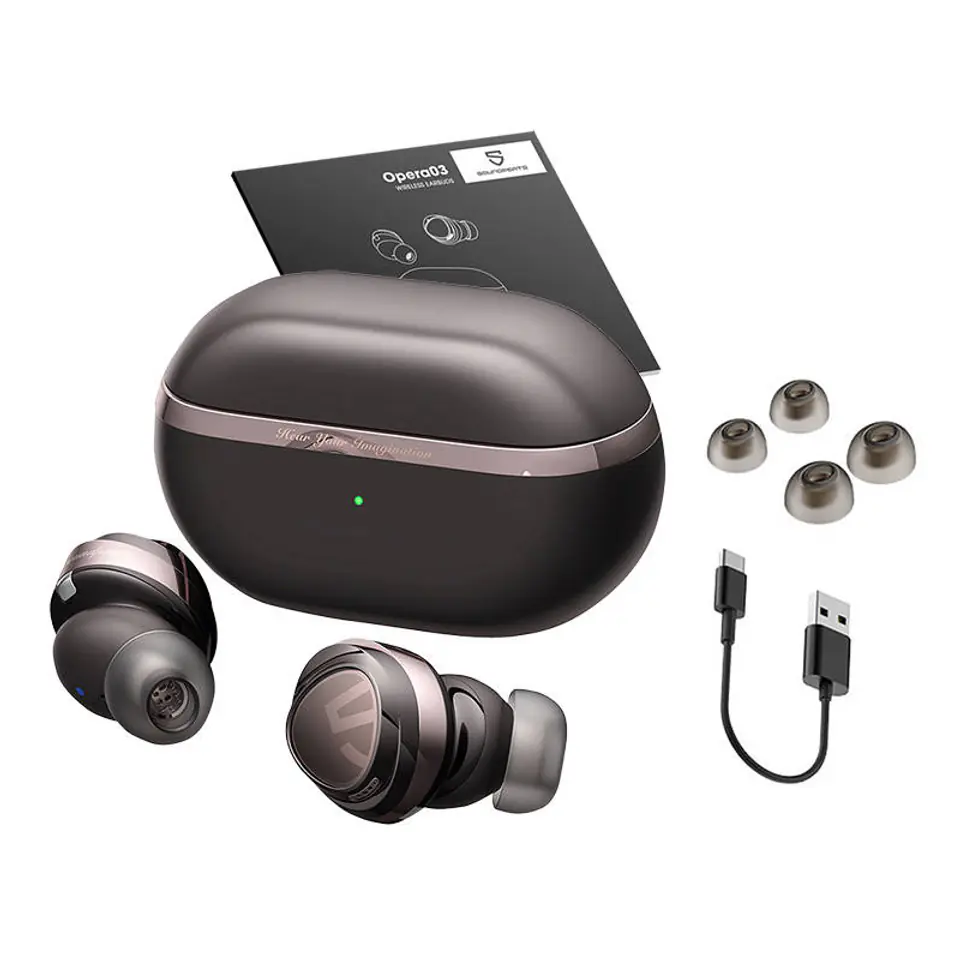 ⁨Soundpeats Opera03 - in-ear headphones, black⁩ at Wasserman.eu