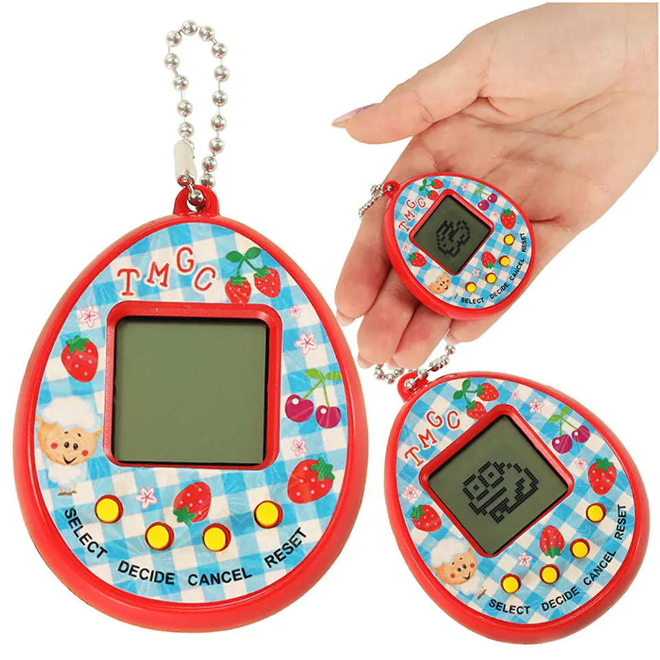 ⁨Tamagotchi gra elektroniczna dla dzieci jajko czerwony⁩ w sklepie Wasserman.eu