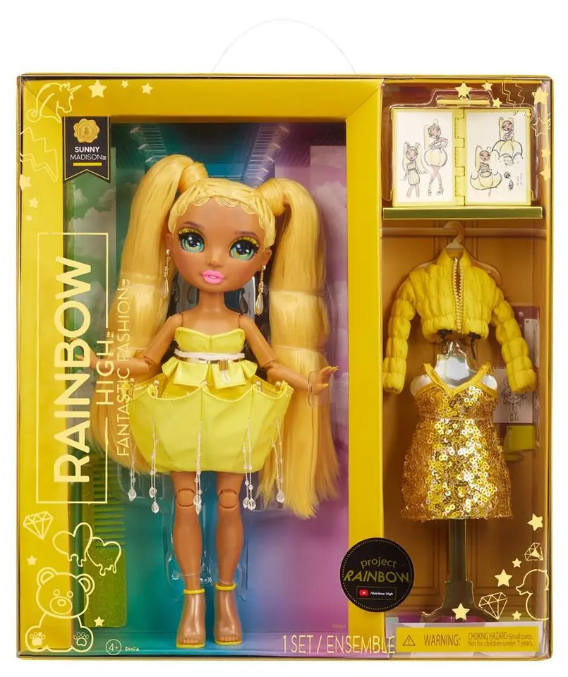 ⁨Rainbow High Fantastic Fashion Doll - Yellow⁩ w sklepie Wasserman.eu