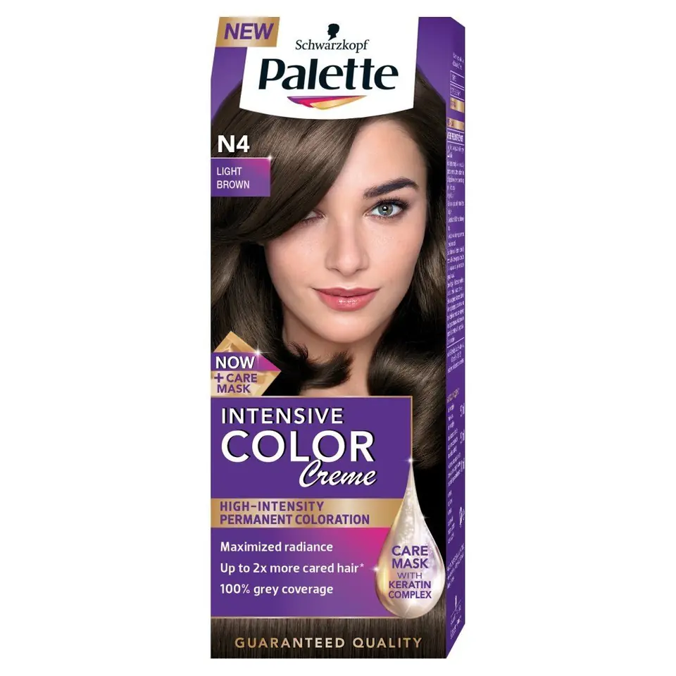 ⁨Palette Intensive Color Creme Color Cream No. N4-light brown 1op.⁩ at Wasserman.eu