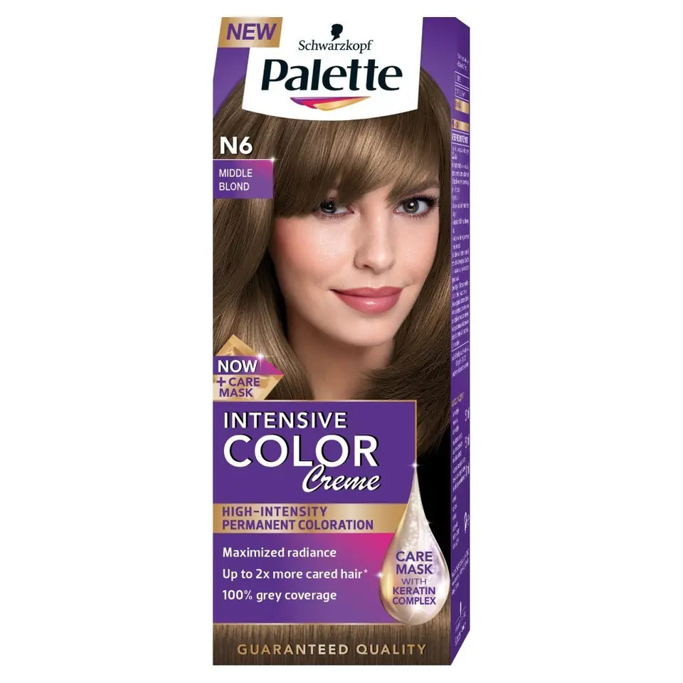 ⁨Palette Intensive Color Creme Coloring Cream No. N6-medium blond 1op.⁩ at Wasserman.eu