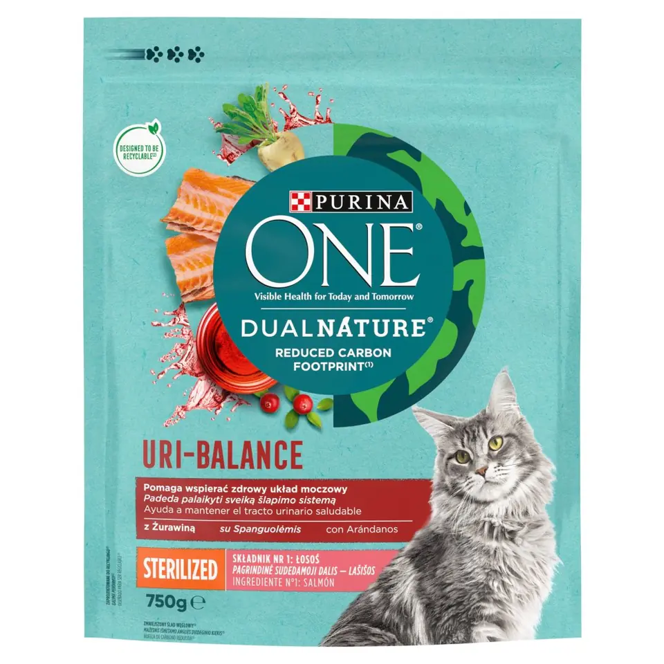 ⁨PURINA Dual Nature Uri-Balance Sterilized - dry cat food - 750 g⁩ at Wasserman.eu