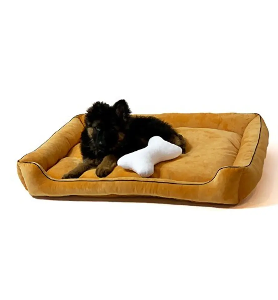 ⁨GO GIFT Lux camel - pet bed - 95 x 70 x 9 cm⁩ at Wasserman.eu