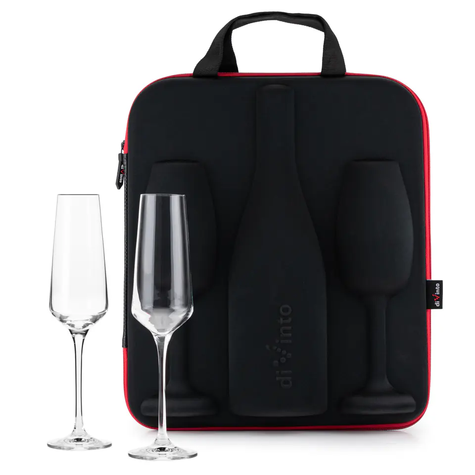 Etui na wino musujące z kieliszkami diVinto Avant w sklepie Wasserman.eu