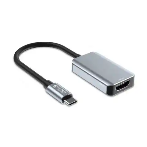 ⁨Adapter USB-C na HDMI 4K Tech-Protect Ultraboost czarny⁩ w sklepie Wasserman.eu