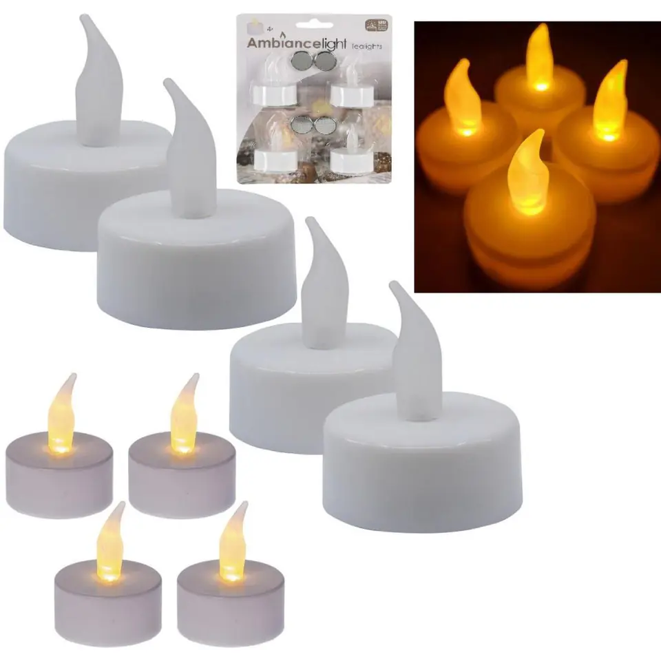 ⁨Komplet świec na Tealight Led Kpl 4 szt⁩ w sklepie Wasserman.eu