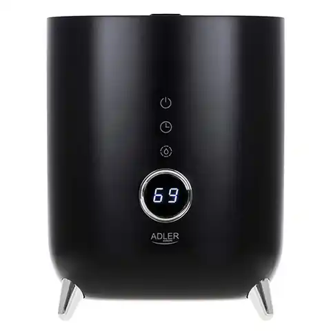 ⁨Adler | AD 7972 | Humidifier | 23 W | Water tank capacity 4 L | Suitable for rooms up to 35 m2 | Ultrasonic | Humidification capacity 150-300 ml/hr | Black⁩ at Wasserman.eu