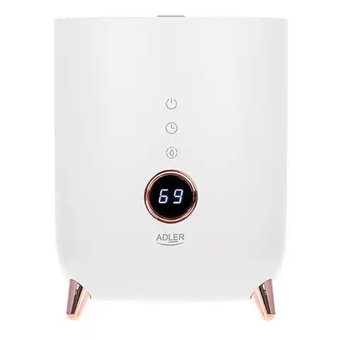⁨Adler AD 7972 Humidifier 23 W Water tank capacity 4 L Suitable for rooms up to 35 m2 Ultrasonic Humidification capacity 150-300 ml/hr White⁩ at Wasserman.eu