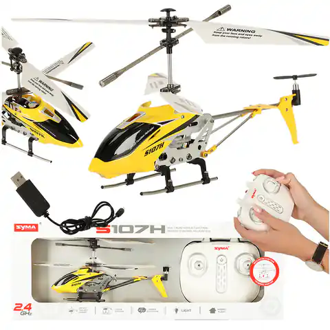 ⁨RC Helicopter SYMA S107H 2.4GHz RTF yellow⁩ at Wasserman.eu