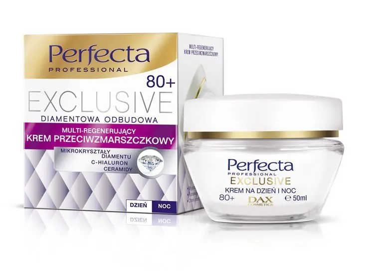 ⁨Perfecta Exclusive 80+ Krem przeciwzmarszczkowy multi regenerujący na dzień i noc 50ml⁩ w sklepie Wasserman.eu