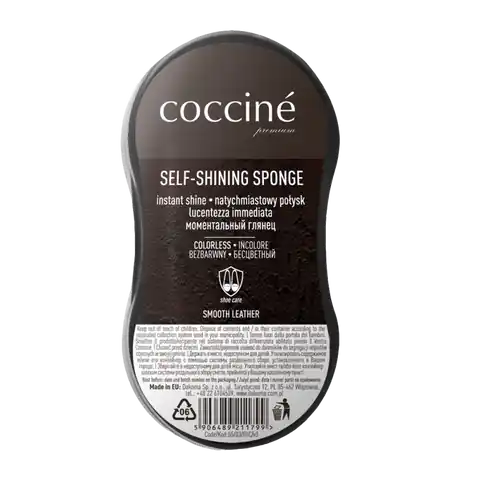 ⁨SHOE SPONGE, SELF-SHINING, BLACK, (55/03/01/02C), COCCINE⁩ at Wasserman.eu