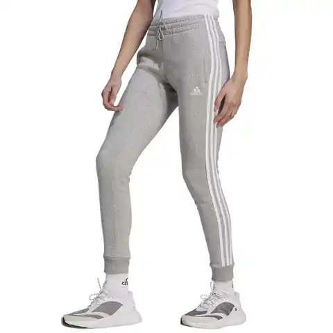 ⁨Spodnie adidas 3 Stripes FL C Pant W (kolor Szary/Srebrny, rozmiar XL)⁩ w sklepie Wasserman.eu