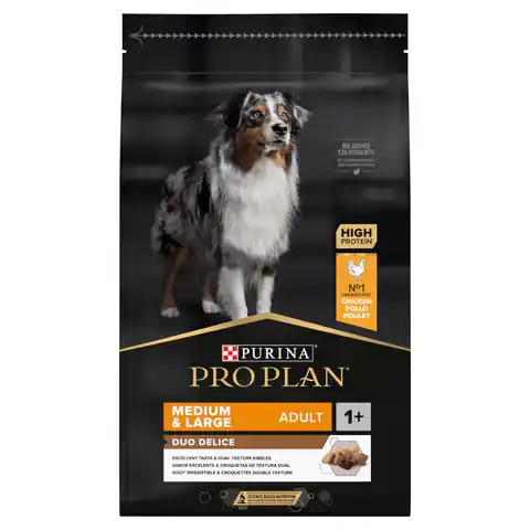 ⁨PURINA Pro Plan Duo Delice Medium&Large Adult - sucha karma dla psa - 10 kg⁩ w sklepie Wasserman.eu