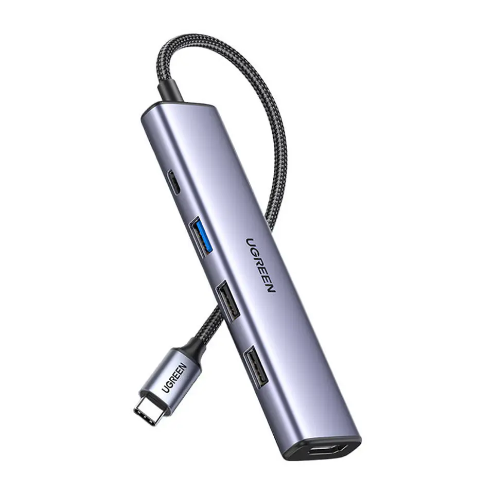 Adapter HUB UGREEN CM478 USB-C do HDMI, USB-A 3.0, 2x USB-A 2.0, PD w sklepie Wasserman.eu