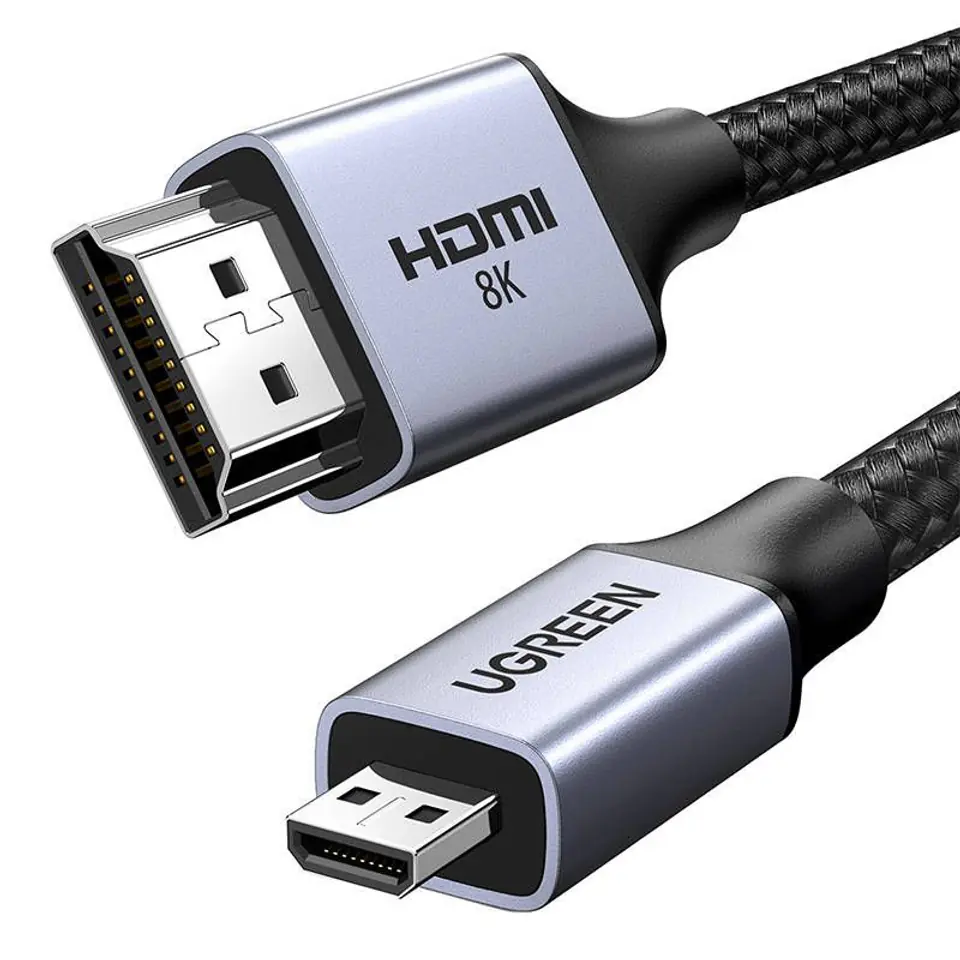 ⁨Kabel micro HDMI - HDMI 8K UGREEN HD164 1m⁩ w sklepie Wasserman.eu