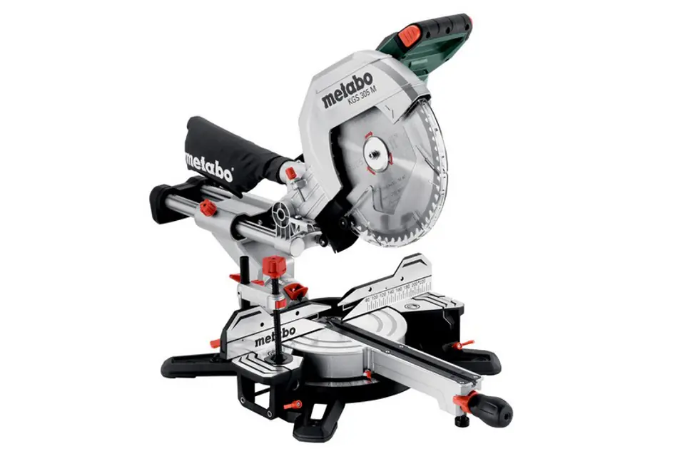 ⁨METABO MITRE SAW WITH FEED 2000W 305mm, 105x305mm, KGS 305 M⁩ at Wasserman.eu