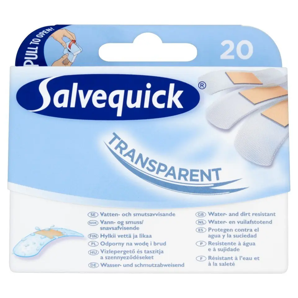 ⁨Salvequick Plastry Transparentne 1op.-20 szt⁩ w sklepie Wasserman.eu