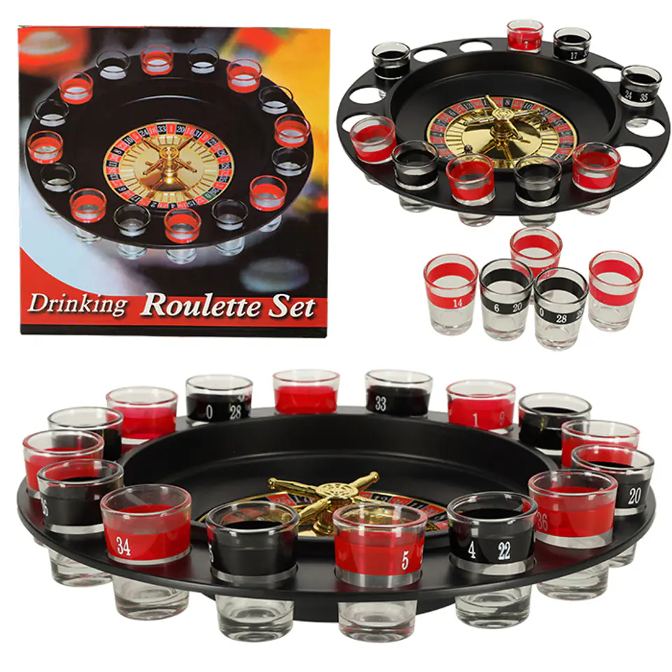 ⁨Party Roulette + 16 glasses⁩ at Wasserman.eu