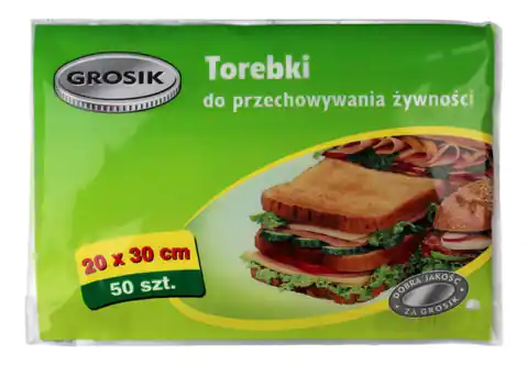 ⁨Sarantis Jan Essential Grosik Food Storage Bags 20x30cm 1op.-50pcs⁩ at Wasserman.eu