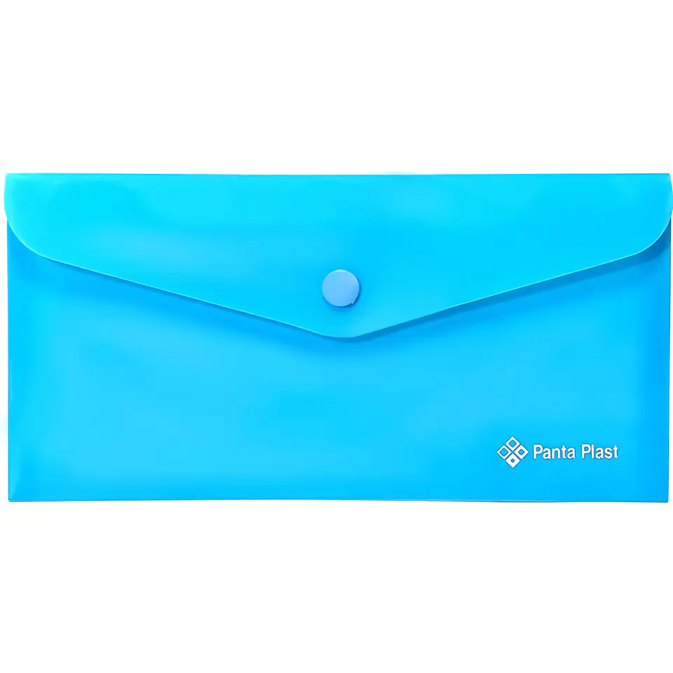 ⁨Teczka kopertowa DL PP NEON NIEBIESKA 0410-0087-03 PANTA PLAST⁩ w sklepie Wasserman.eu