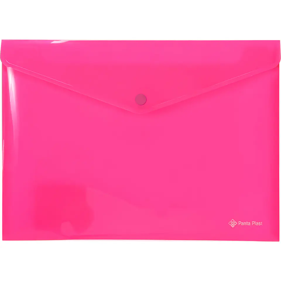 ⁨Teczka kopertowa A4 PP NEON RÓŻOWA 0410-0085-13 PANTA PLAST⁩ w sklepie Wasserman.eu