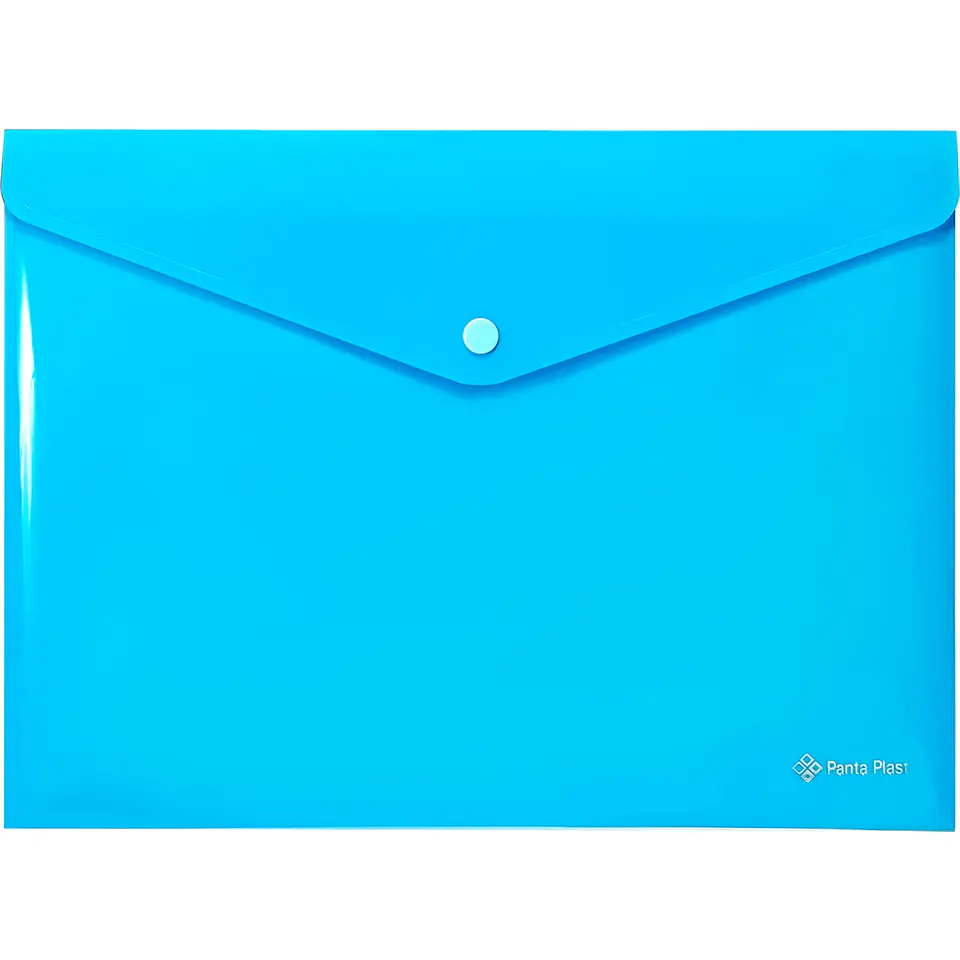 ⁨Teczka kopertowa A4 PP NEON NIEBIESKA 0410-0085-03 PANTA PLAST⁩ w sklepie Wasserman.eu