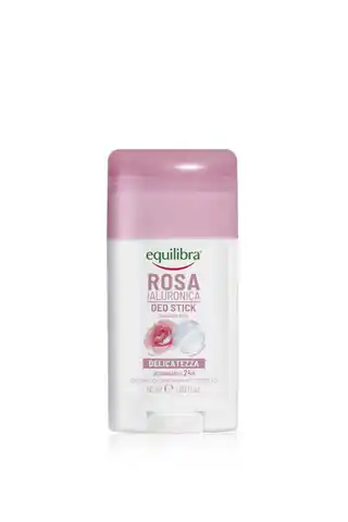 ⁨Equilibra Rosa Różany Dezodorant w sztyfcie z kwasem hialuronowym 50ml⁩ w sklepie Wasserman.eu