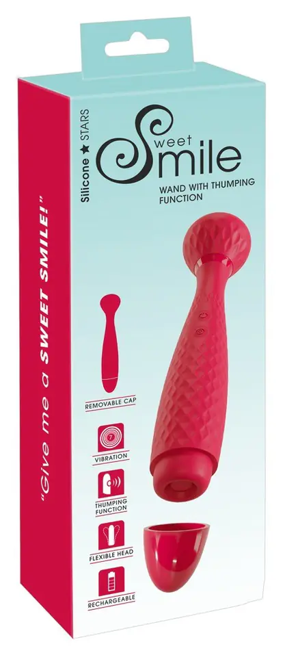 Masażer z funkcją pulsowania 22,7cm Sweet Smile w sklepie Wasserman.eu