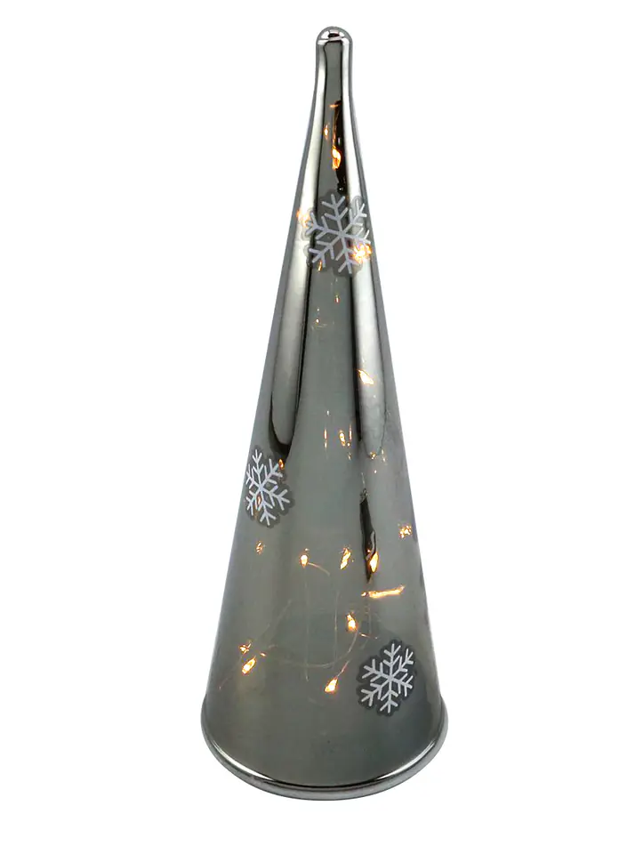 SANTA LILA Stożek dekoracyjna z ledem 9x9xh25cm w sklepie Wasserman.eu