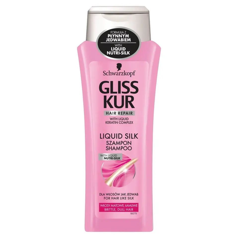 ⁨Schwarzkopf Gliss Kur Liquid Silk Szampon do włosów matowych 400ml⁩ w sklepie Wasserman.eu