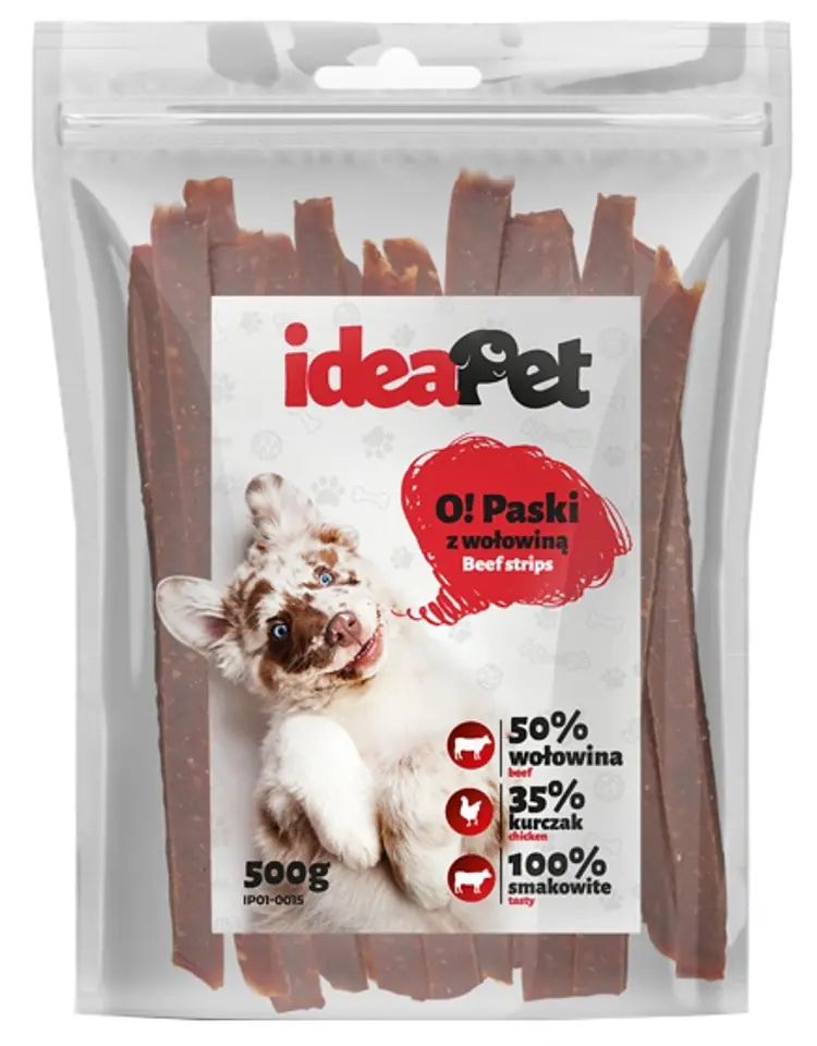 IdeaPet Paski z wołowiną 500g w sklepie Wasserman.eu