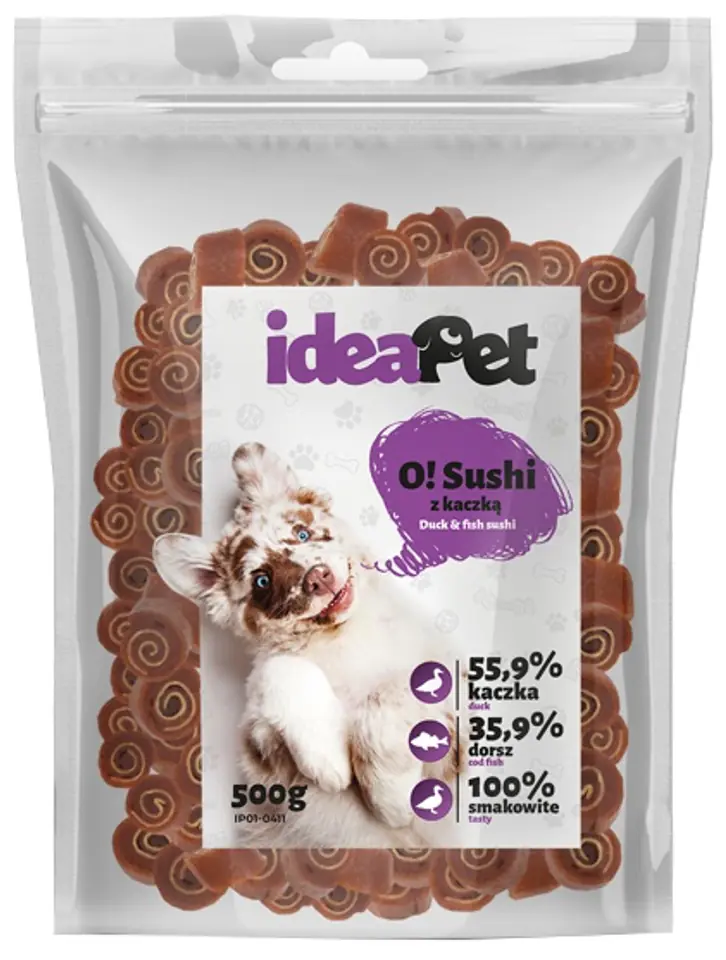 ⁨IdeaPet Sushi z kaczką 500g⁩ w sklepie Wasserman.eu