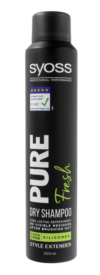 ⁨Schwarzkopf Syoss Pure Fresh Dry hair shampoo 200ml⁩ at Wasserman.eu