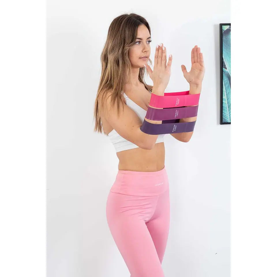 ⁨ZESTAW GUM DO ĆWICZEŃ FITNESS CROSSFIT MINI BAND 5W1 ENERO FIT⁩ w sklepie Wasserman.eu