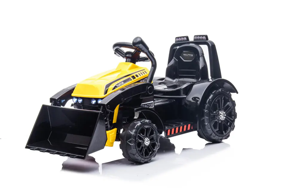 Traktor Spychacz G320 dla najmłodszych dzieci Żółty + Ruchoma łyżka + Melodie + Klakson + Światła LED w sklepie Wasserman.eu